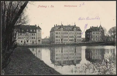 23029 AK Freiberg Winklerstrasse , gelaufen 1914