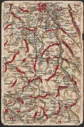 23467 AK Freiberg bis Sayda Wrona Landkarten AK Brand Bobritzsch