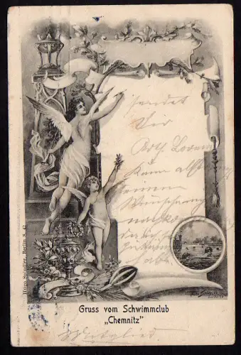 29172 AK Schwimmclub Chemnitz Pokal Engel Sport 1909