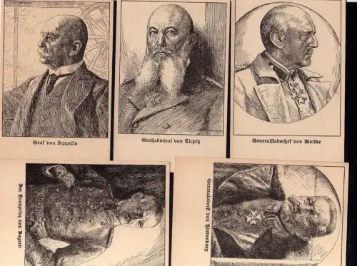 87296 11 AK Deutsches Militär General von Emmerich Hindenburg Kronprinz v. Bayer