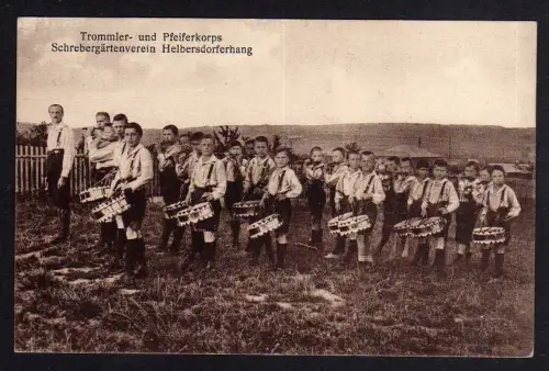 90617 AK Chemnitz Helbersdorf Trommler- und Pfeiffercorps Schrebergartenverein