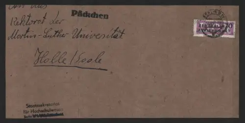 B14272 DDR ZKD Brief 1957 13 1600 Berlin Ministerien Staatssekretariat für Hochs