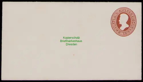 B18020 Ganzsache USA 2 Cent braun ungebraucht