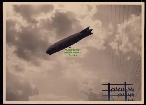 B18026 großes Foto 17,4 x 12,5 cm Luftschiff Graf Zeppelin