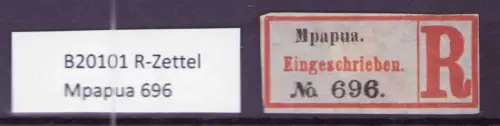 B20101 R-Zettel Mpapua 696