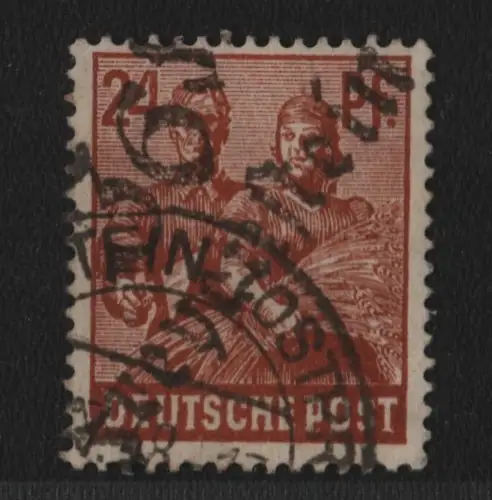 h6381 SBZ Handstempel Bezirk 36 Freyenstein 24 Pfg. gestempelt gepr. BPP