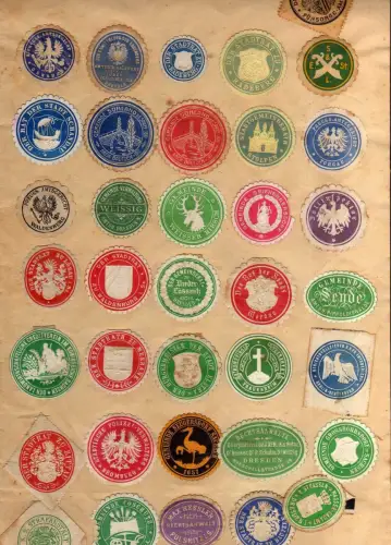 S169 101x Briefverschlussmarke Siegelmarke Sachsen Deutschland Berlin Zürich bun