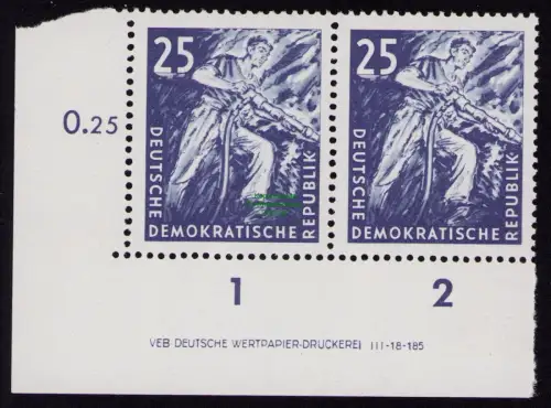 DDR DV 3699 571 ** Kohlebergbau Bergmann im Stollen 1957