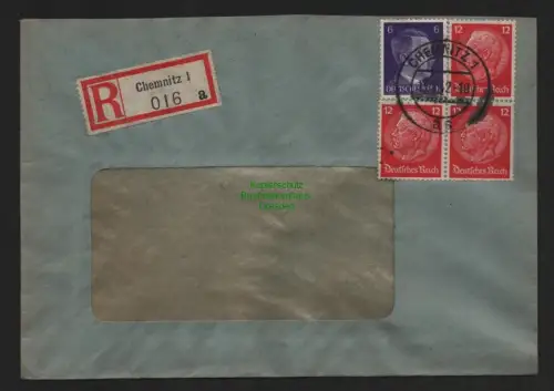 B9207 R-Brief Gebr. Hörmann A.-G. Chemnitz 1 a 1942