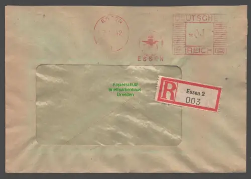 B9306 R-Brief Gebr. Hörmann A.-G. Essen 2  1942