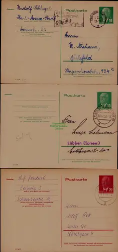 B21676 DDR Ganzsache Pieck P 53 54 gebraucht Auslandskarte nach Wien