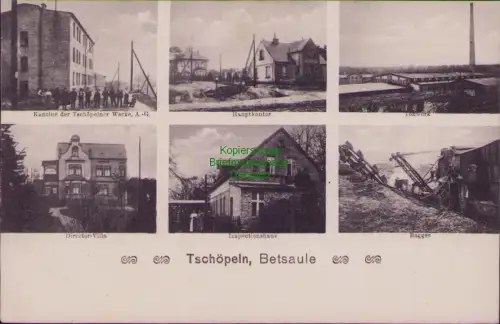 192001 AK Tschöpeln Czaple  Kantine der Tschöpelner Werke, A.-G. Hauptkontor Ton