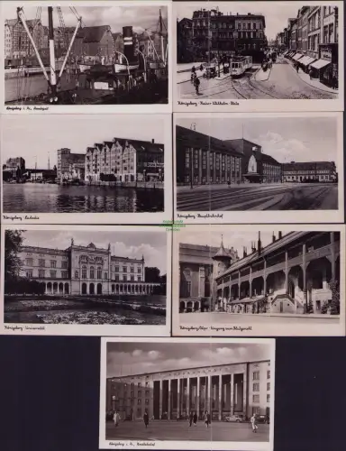 164676 7 AK Königsberg i. Pr., Hundegatt 1942 Universität Nordbahnhof Kaiser Wil