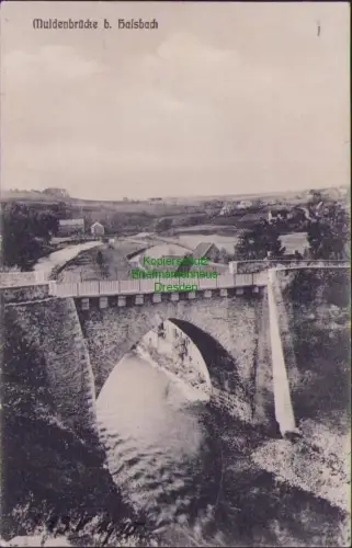 168416 AK Muldenbrücke b. Halsbach Freiberg 1910