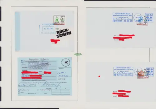 B-50237 Privatpost City- Kurier Quedlinburg 7 Briefe