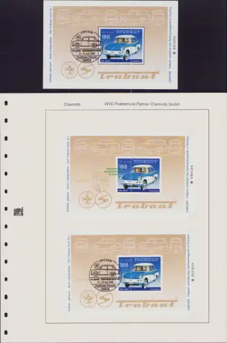 B-50273 Privatpost WVD Postservice Partner Chemnitz GmbH Post modern Trabant Blo