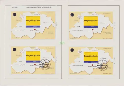 B-50284 Privatpost WVD Postservice Partner Chemnitz GmbH Postmodern Block 3x pos