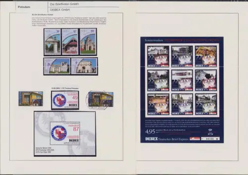 B-50302 Privatpost DEBEX Potsdam 2004 - 2006 Sammlung Sport Turbine Potsdam Gebä
