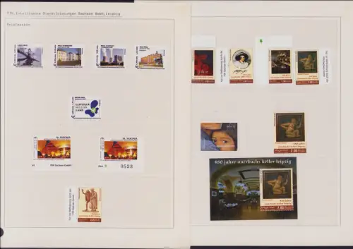 B-50304 Privatpost PIN Leipzig 2004 Sammlung 9 Seiten mit 480 Jahre Auerbachs Ke