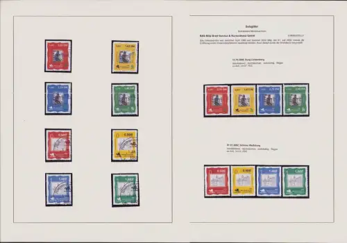 B-50320 Privatpost BBS Blitz Brief  Kurierdienst GmbH 2000 2002 2x Satz Burg Lic