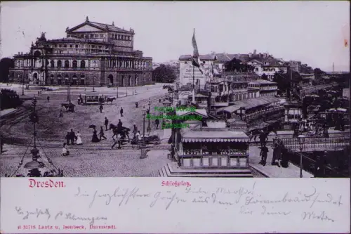 168572 AK Dresden 1901 Schloßplatz