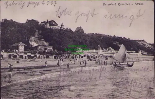 168589 AK Ostseebad Rauschen - Strand Königsberg 1921