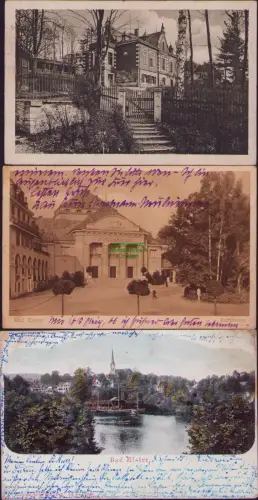 168344 3 AK Bad Elster 1924 Kurtheater Kindererholungsheim Bethlehemsstift 1905