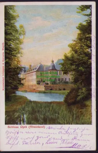 168540 AK Schloss Dyck (Rheinland) Parkrestaurant Schloss Dycker Gasthof um 1910