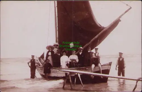 168513 AK Lucie Segelschiff Ausflugsboot Fotokarte um 1910