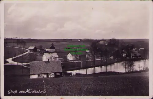 168560 AK Gruß aus Müdisdorf bei  Lichtenberg Erzgeb. Maeke abgelöst Fotokarte s