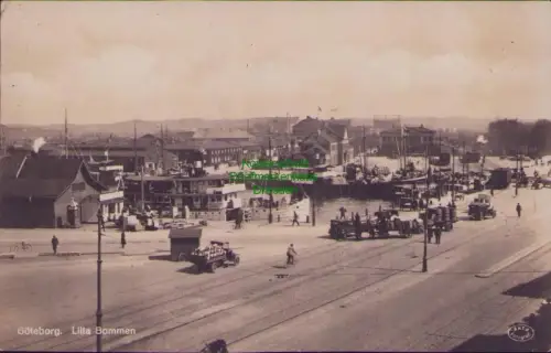 168521 AK Göteborg 1929 Lilla Bommen Akta Fotografi Fotokarte Marke abgerissen