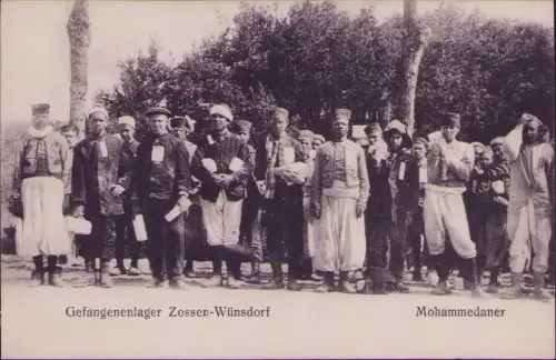 191719 AK Gefangenenlager Zossen-Wünsdorf Mohammedaner um 1915