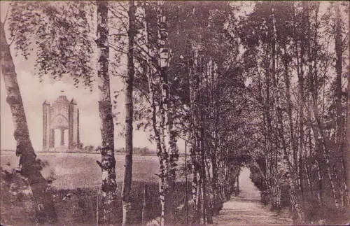 191736 AK Rathenow Blick a. d. Bismarck Denkmal Feldpost 1917