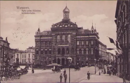 191752 AK Warszawa 1917 Byly palac Staszica Soldatenheim