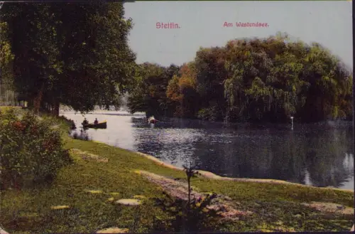 191753 AK Stettin 1919 Am Westendsee
