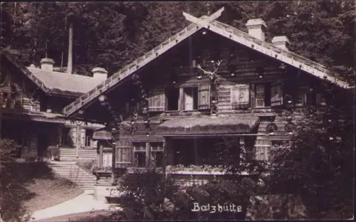 191754 AK Balzhütte bei Dittersbach Böhm. Schweiz Fotokarte um 1920