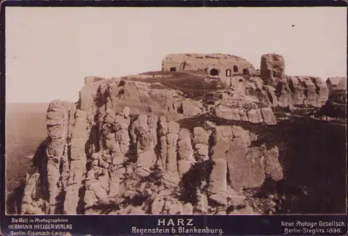 191874 AK HARZ Regenstein b. Blankenburg um 1900  Neue Photogr Gesellsch. Berlin