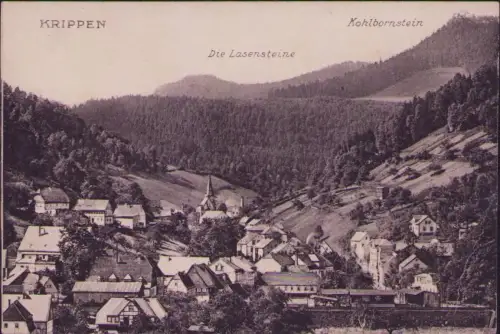 191895 AK KRIPPEN um 1910 Die Lasensteine Kohlbornstein aus Dr. Buomberger´s Eis