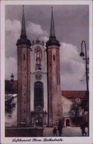 191951 AK Luftkurort Oliva Kathedrale Danzig 1943