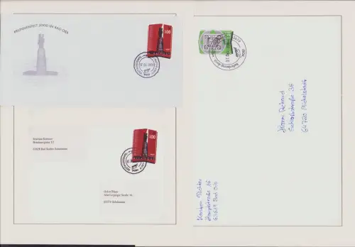 B-50326 Privatpost Engel Post Hanau 2002 Landesgartenschau Sammlung 7 Seiten Bri