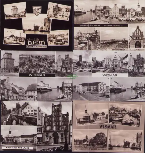 B-22972 9 AK Wismar Werft- und Hafenstadt 1959 - 1984 1966 1964