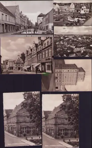 B-22977 7 AK Wismar Vor Wendorf Hochhaus 1961Krämerstraße  1974 Schabbelthaus