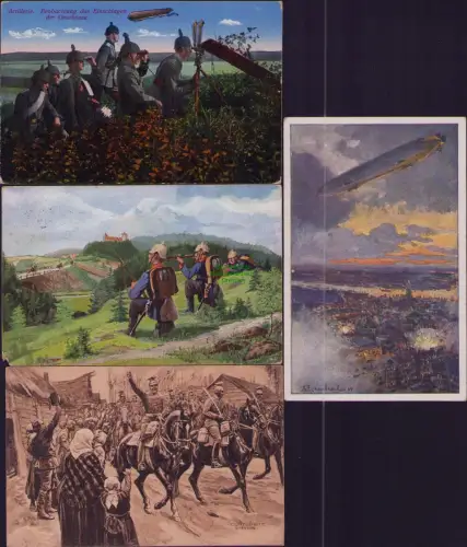 192364 4 AK Artillerie Beobachtung das Einschlagen der Geschosse Leipzig Dresden