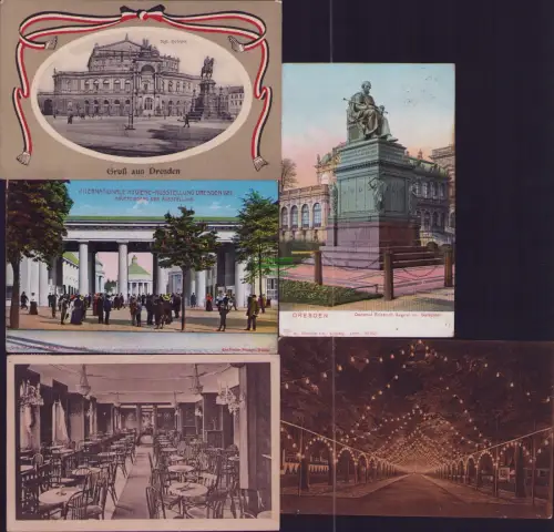 192372 5 AK Dresden Kgl. Hofoper INTERNATIONALE HYGIENE-AUSSTELLUNG 1911 HAUPTEI