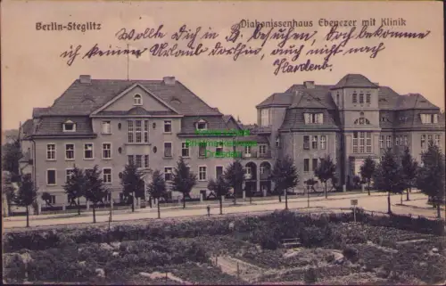 192407 AK Berlin-Steglitz Ebenezer Klinik Diakonissenhaus 1918