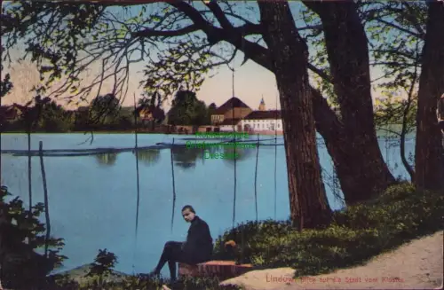 192425 AK Lindow Blick auf die Stadt vom Kloster 1915