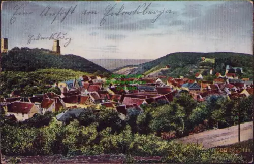 192427 AK Eine Ansicht von Eckartsberga 1908