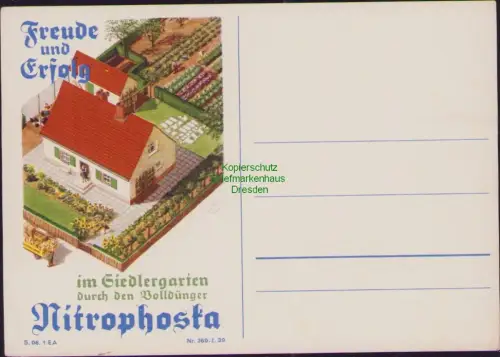 192433 AK Freude und Erfolg im Siedlergarten durch den Volldünger Nitrophoska We