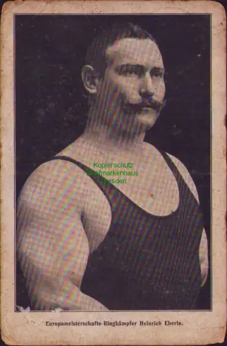 192447 AK Europameisterschafts-Ringkämpfer Heinrich Eberle Deutsche Athletik Spo