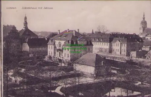 192457 AK Lübben Feldpost um 1915 Ständehaus mit Schloss